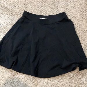 Black skater skirt